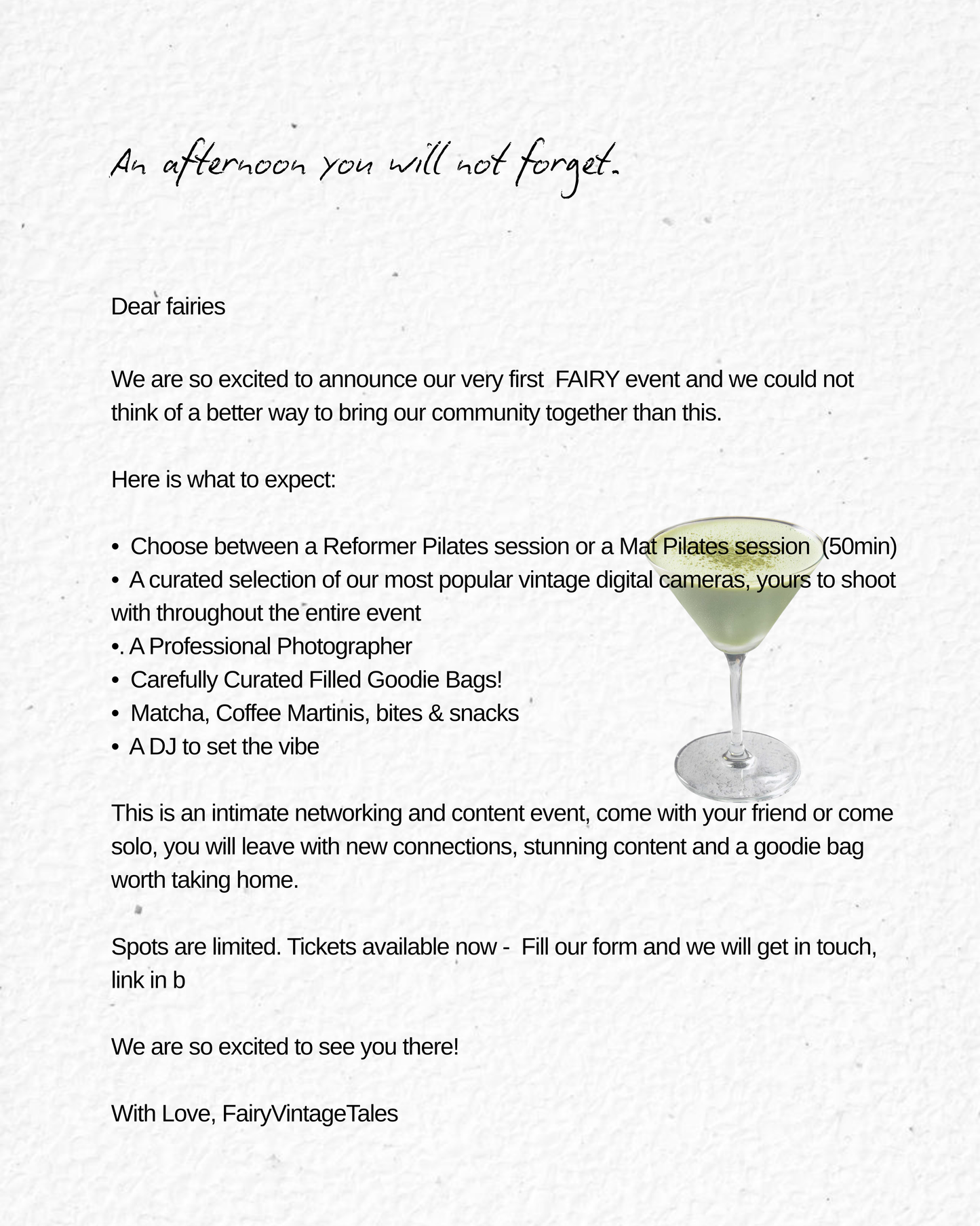 Fairy’s Pilates & Content EVENT Tickets