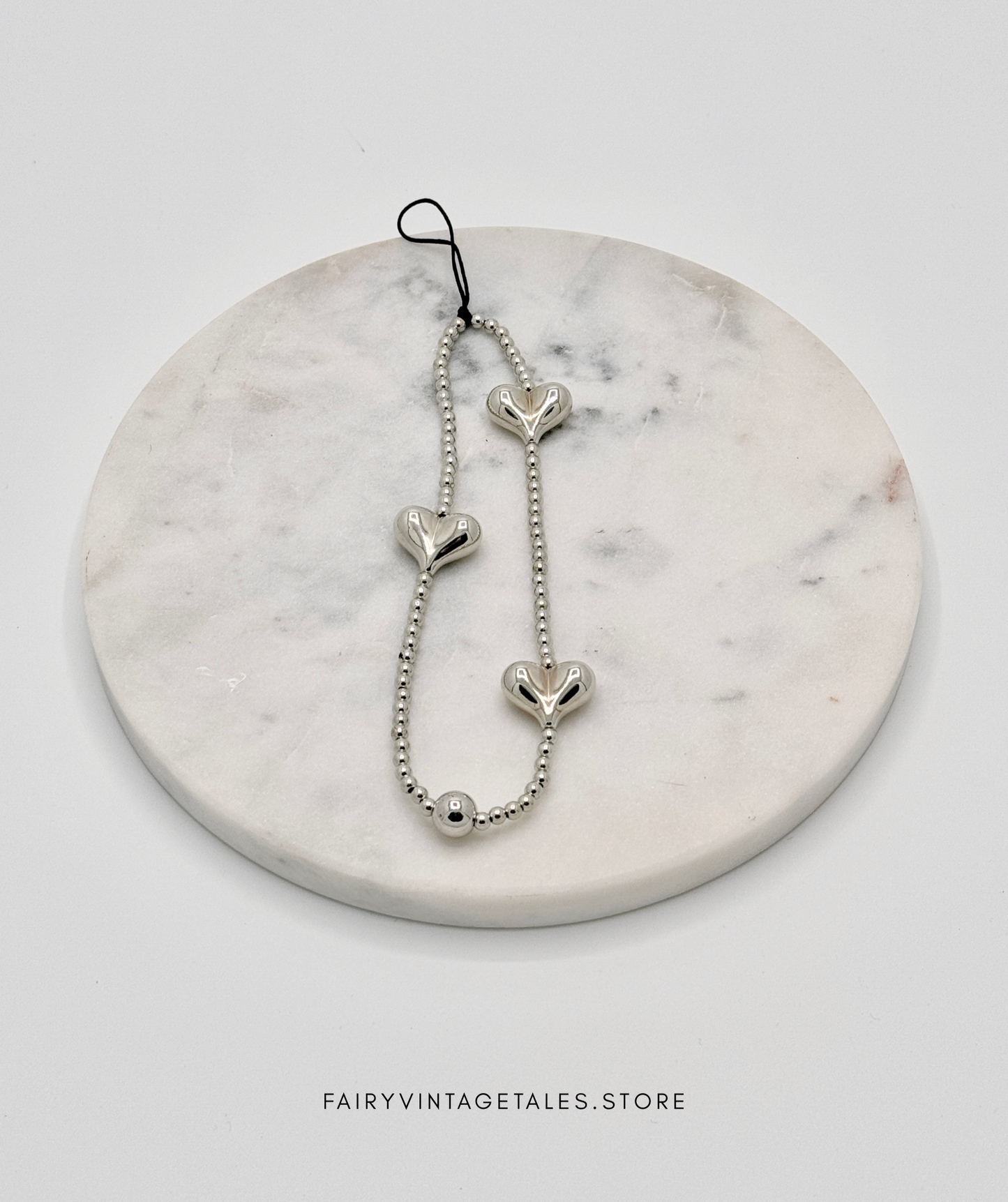 Silver Chrome Hearts Charm